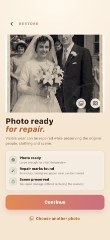 Nuvemori: Restore Old Photos iPhone screenshot