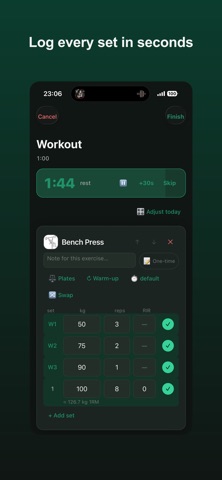 Maxxd: Workout Tracker iPhone screenshot