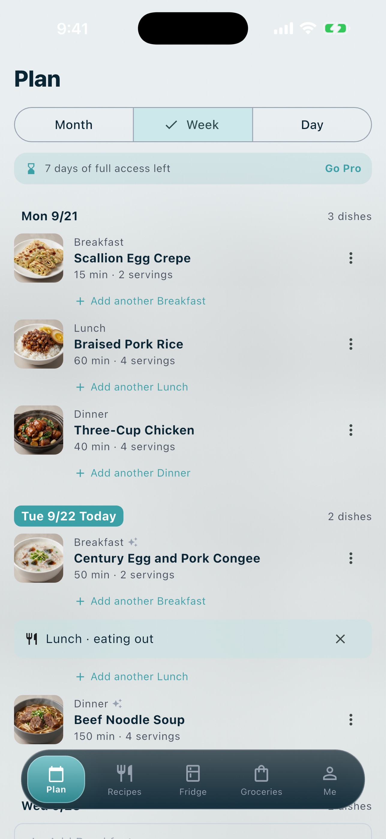 Screenshot 2 of Cookforge: Meal Planner