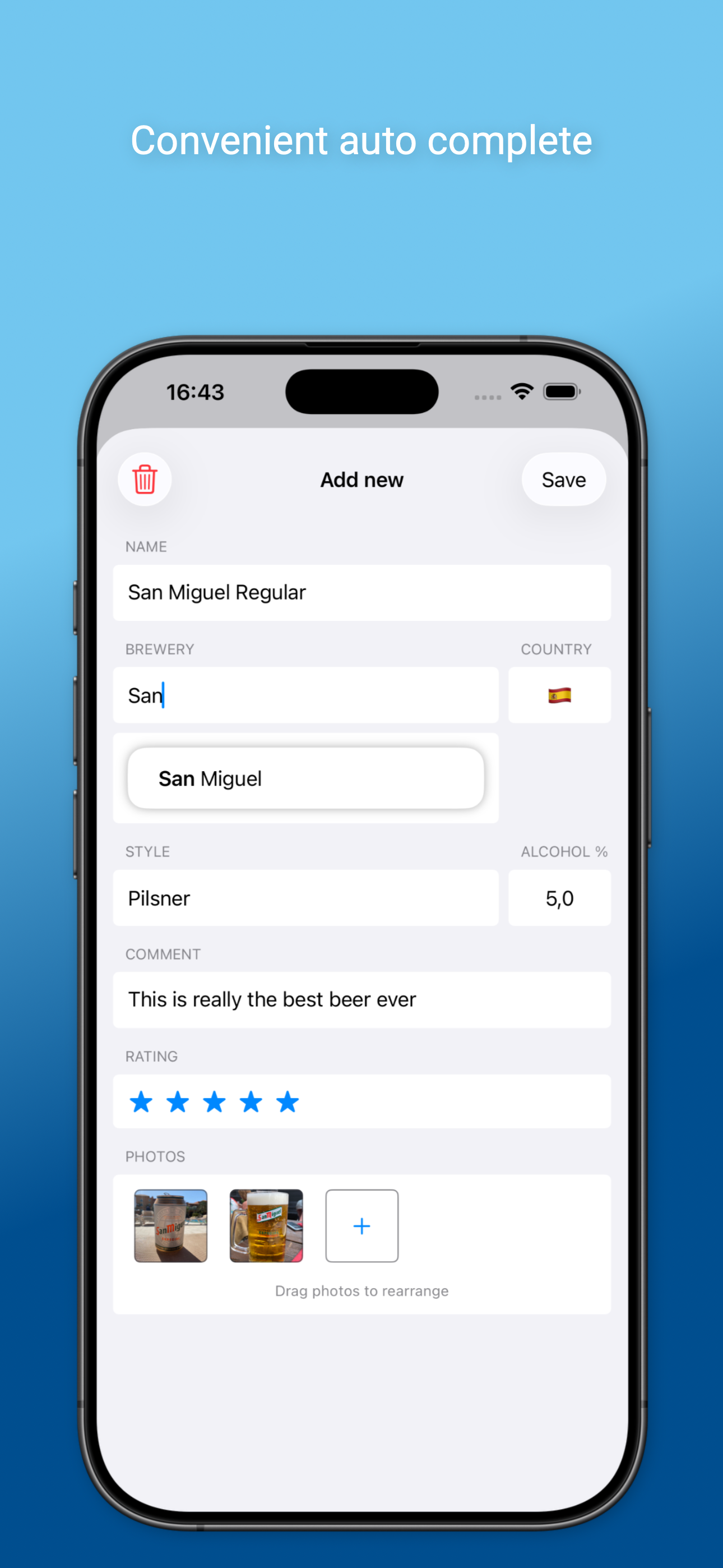 Beer Diary - Review your beers