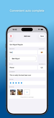 Beer Diary - Review your beers iPhone screenshot