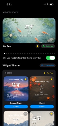 Daily Japanese Widget screenshot