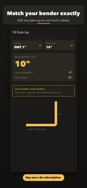 Conduit Bender: Bend Calc screenshot 2