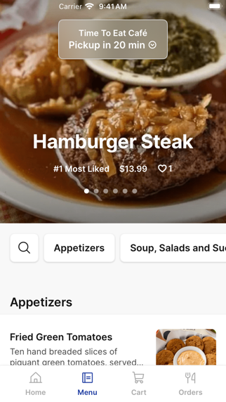 Time To Eat Cafe iPhone screenshot 2 - Food & Drink app