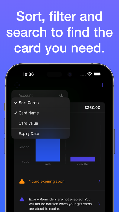 Giftly: Gift Card Tracker Screenshot