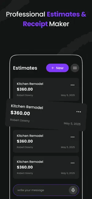 Estimato: Cost Estimator screenshot 4
