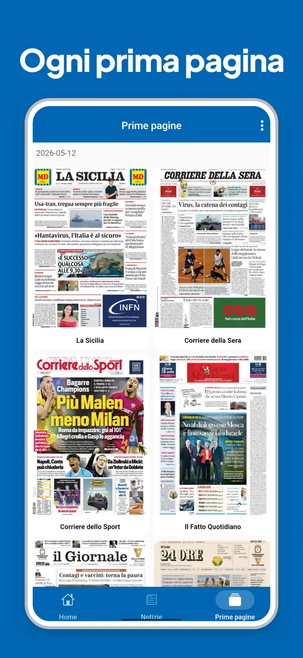 Screenshot #3 pour Notizie Italia - Quotidiani
