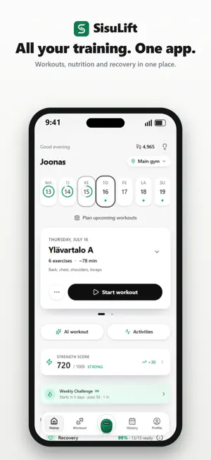 SisuLift screenshot 1