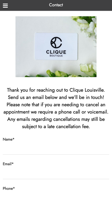Clique Boutique Screenshot