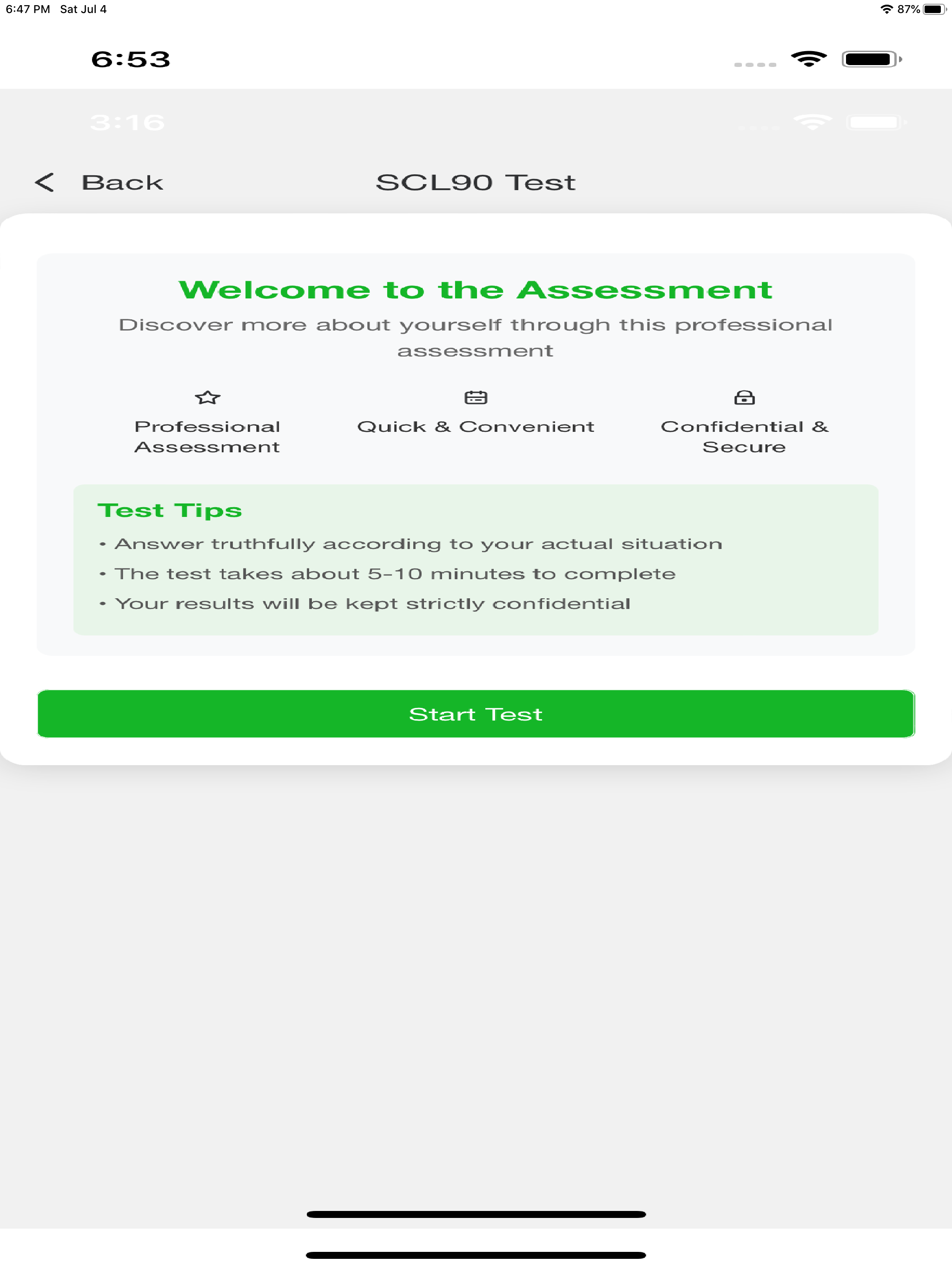 SCL-90  Psychological Test screenshot 17