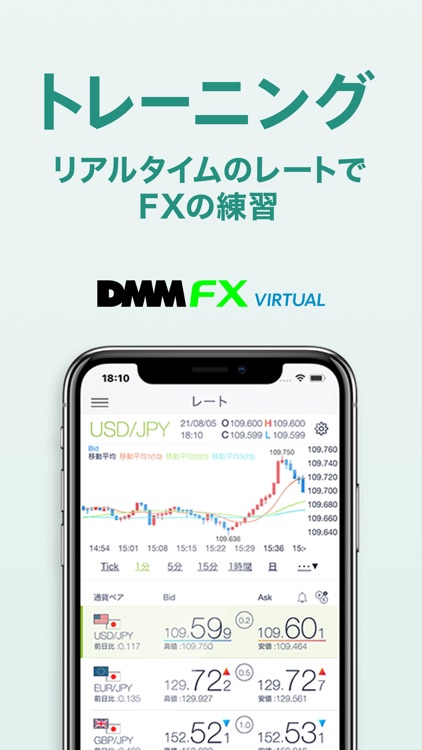 DMM FX バーチャル - 初心者向け FX デモアプリ