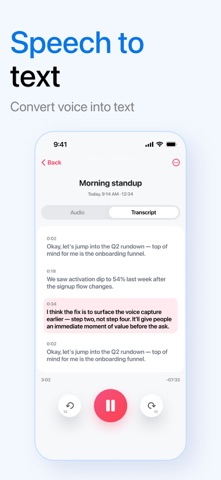 Audio Recorder & Voice Memos iPhone screenshot