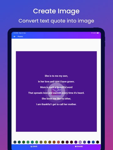 Messages, Quotes and Wishes iPad screenshot