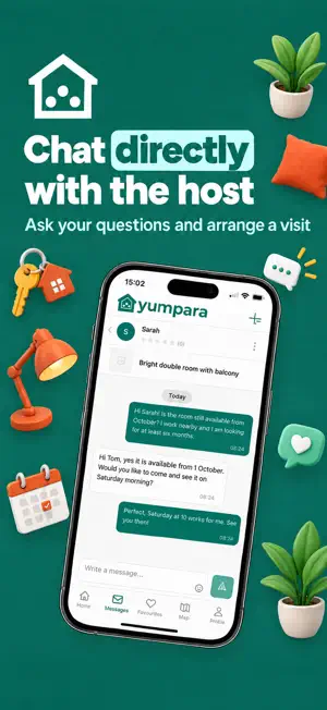 yumpara - rooms for rent screenshot 2