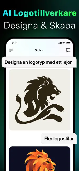 AI-chatbot och designassistent iPhone screenshot 6