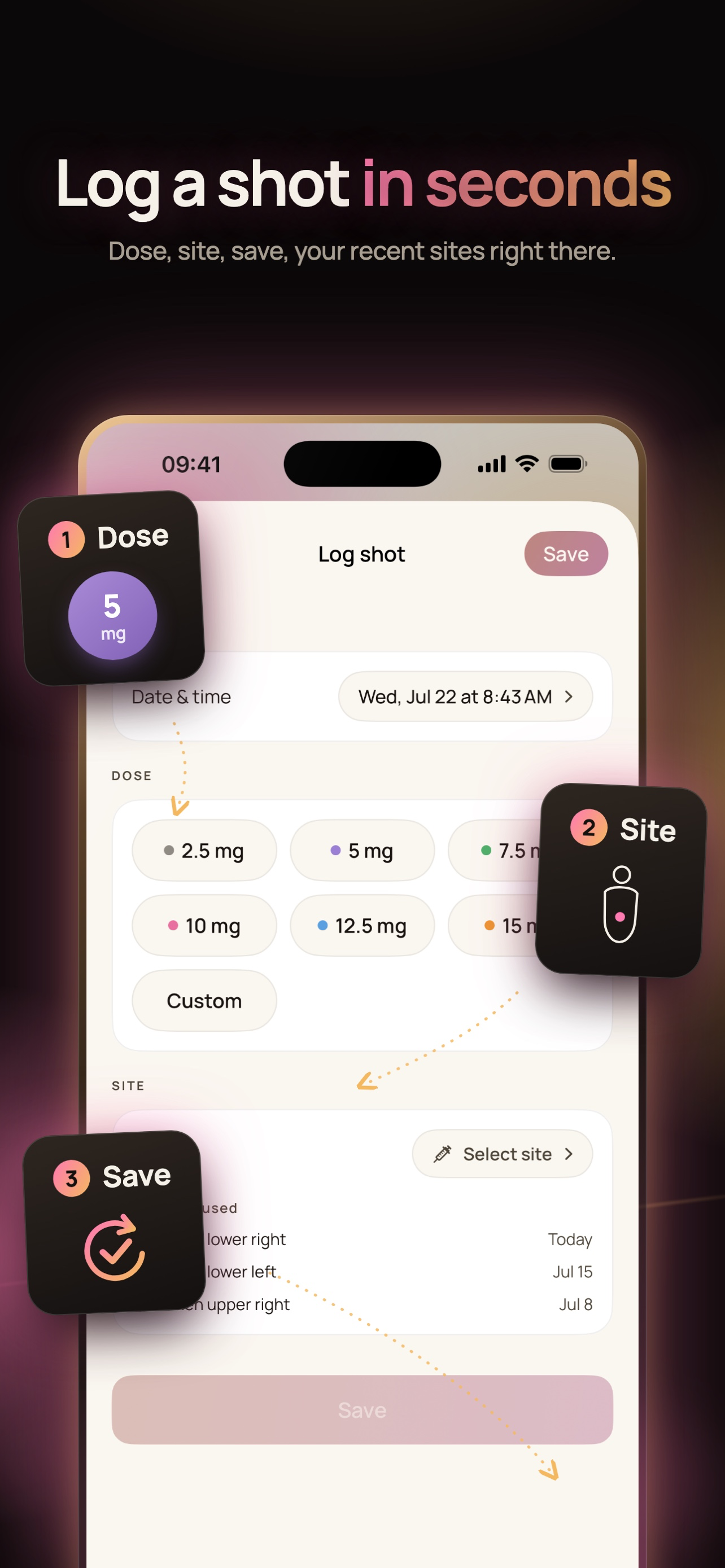 GLP-1 & Zepbound Log: Jabalog screenshot 2