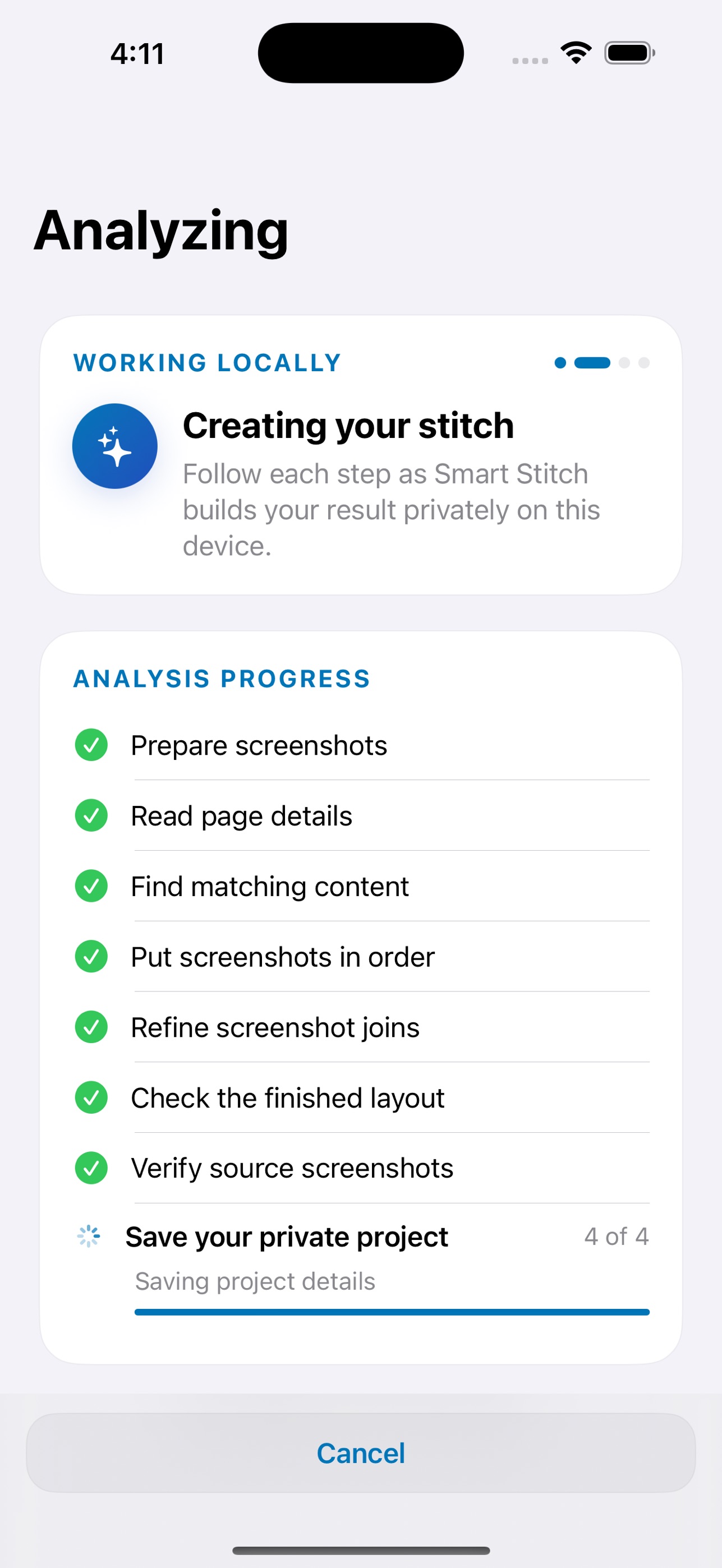 Screenshot 5 of Smart Screenshot Stitcher
