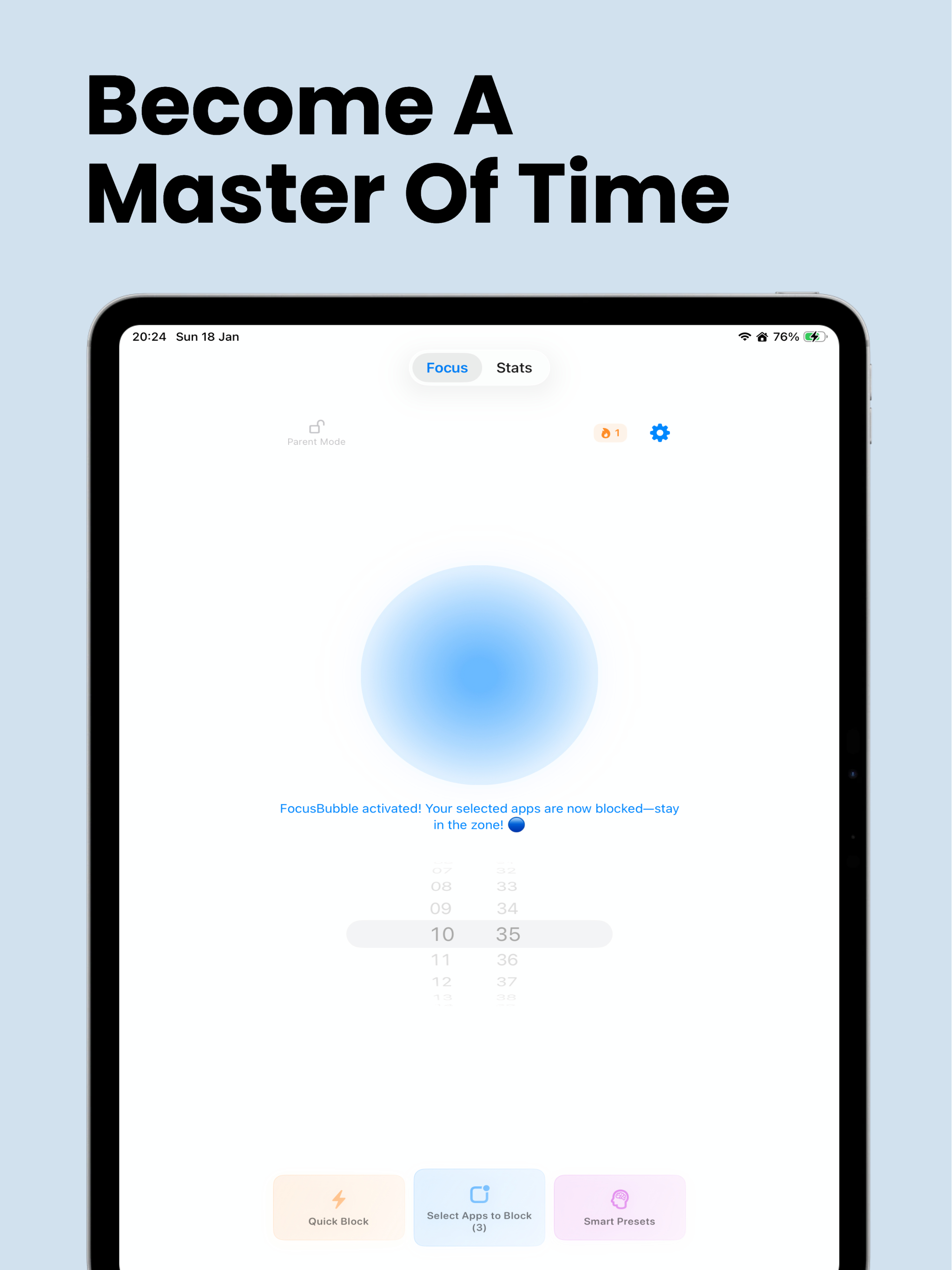 FocusBubble - App Blocker