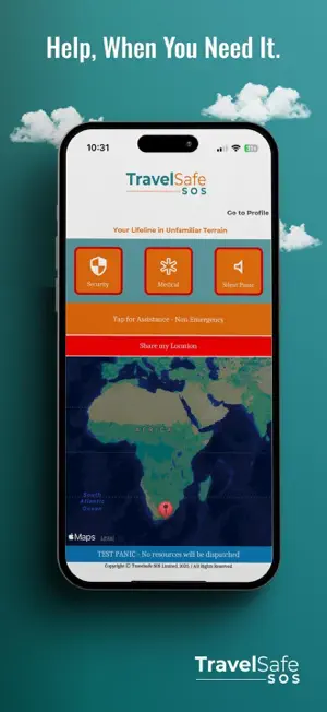 Travelsafe SOS screenshot 1
