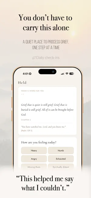 Held: Grief and Loss Support screenshot 4