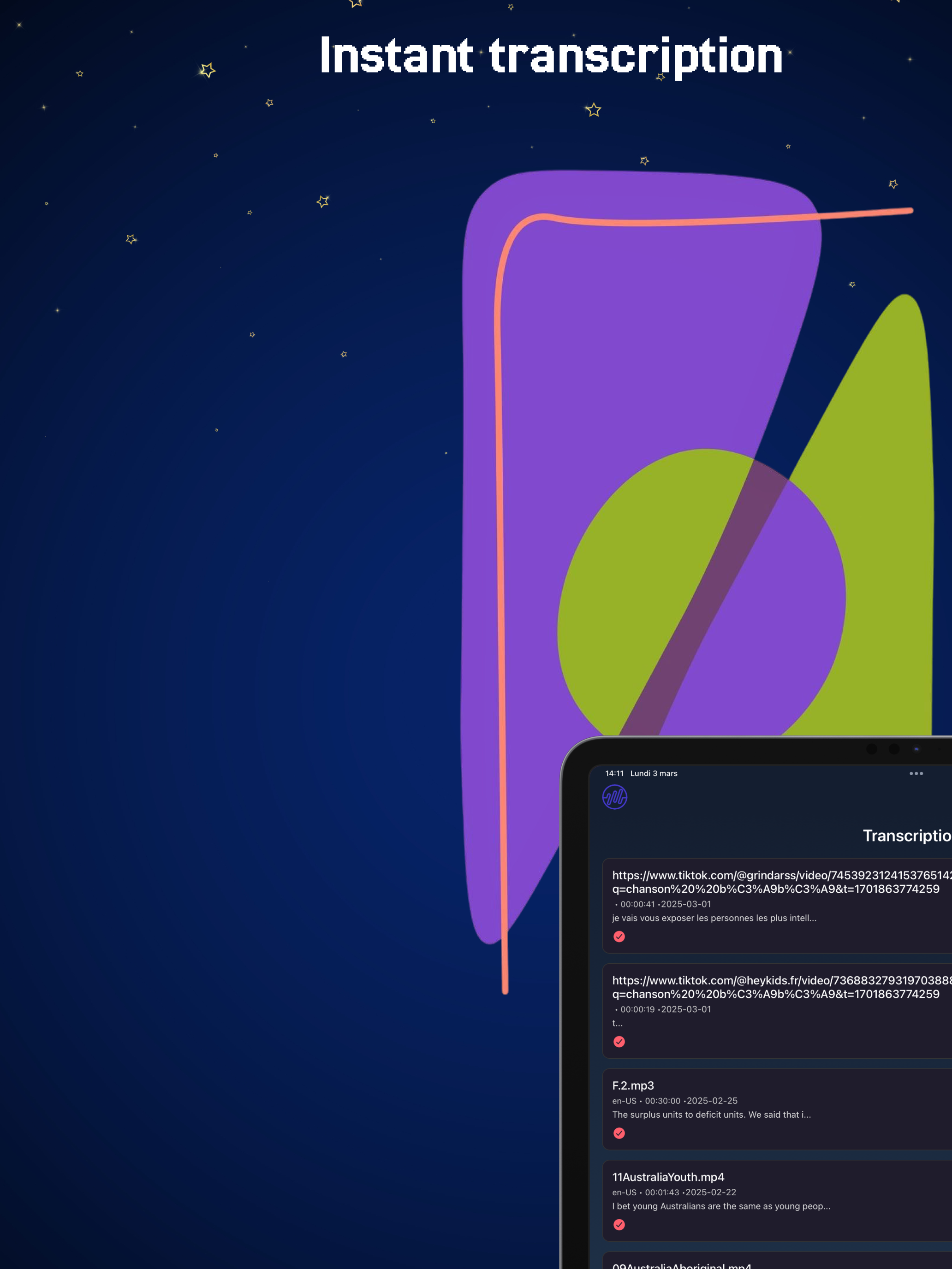 Transcripts | Audio to text