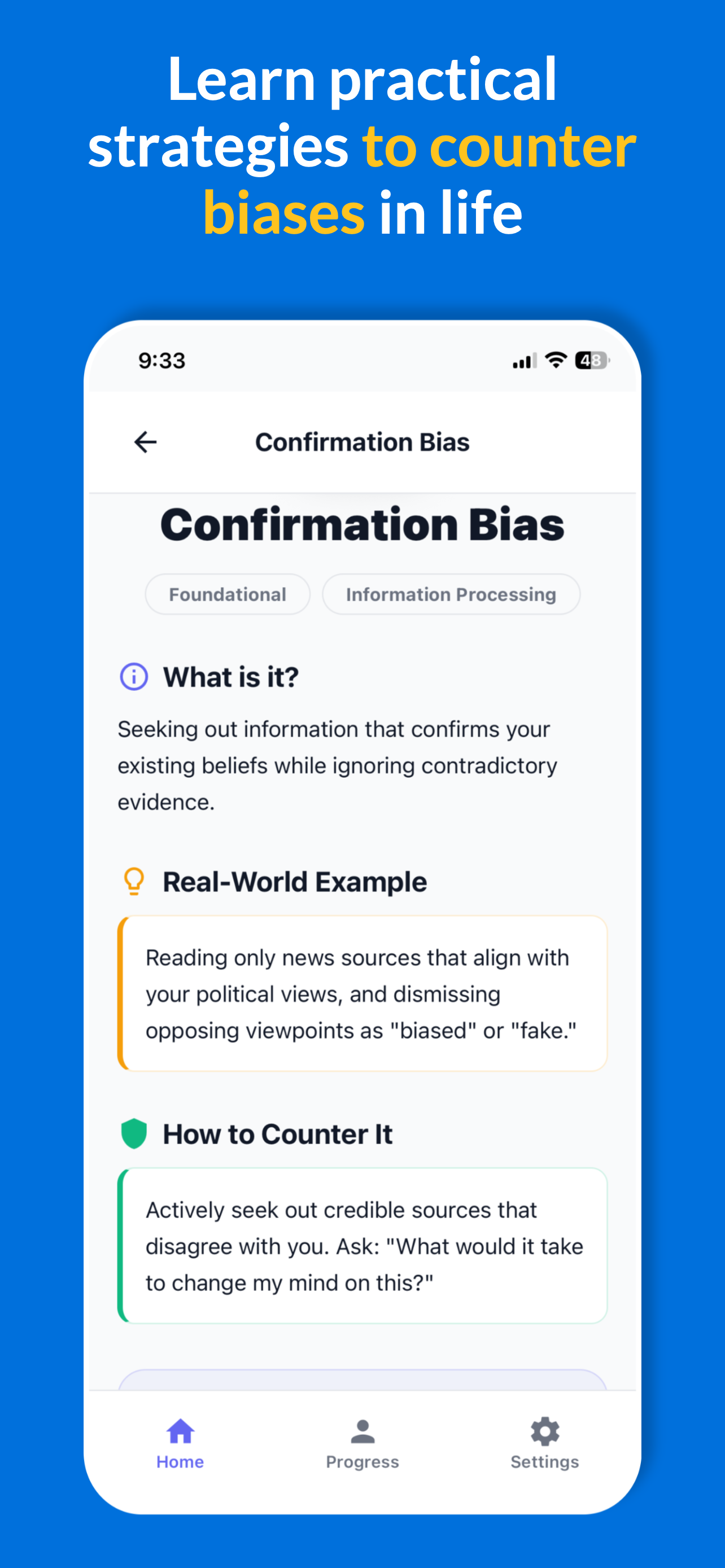 BehaviorIQ: Cognitive Bias