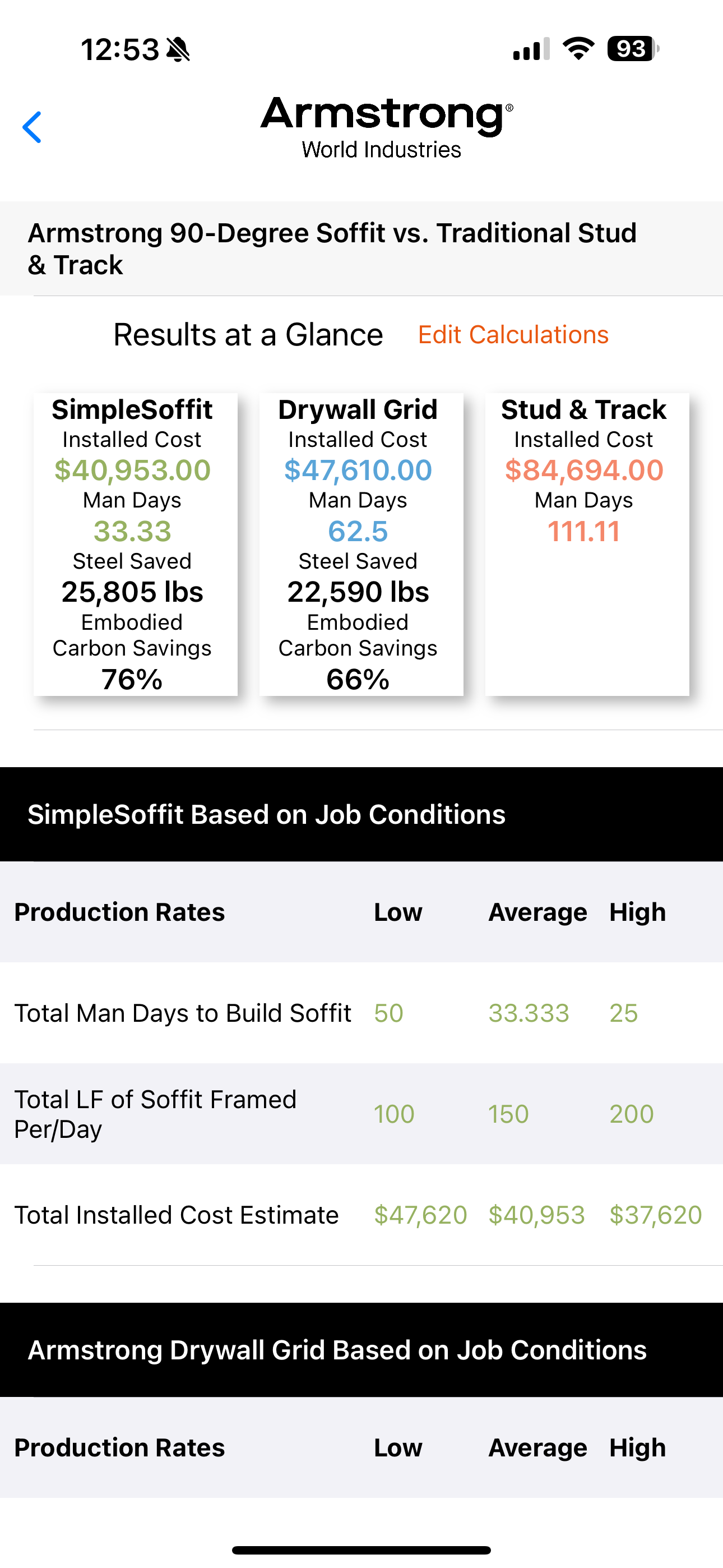 Armstrong Savings Calculator
