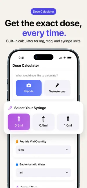 PepTracker: Dose Log screenshot 4