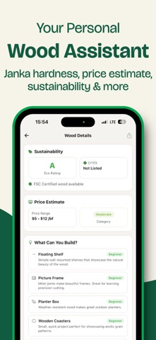 Wood AI: Identifier & Craft iPhone screenshot