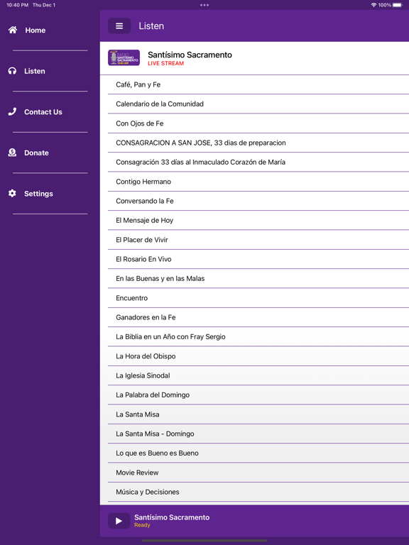 Screenshot #6 pour Radio Santísimo Sacramento