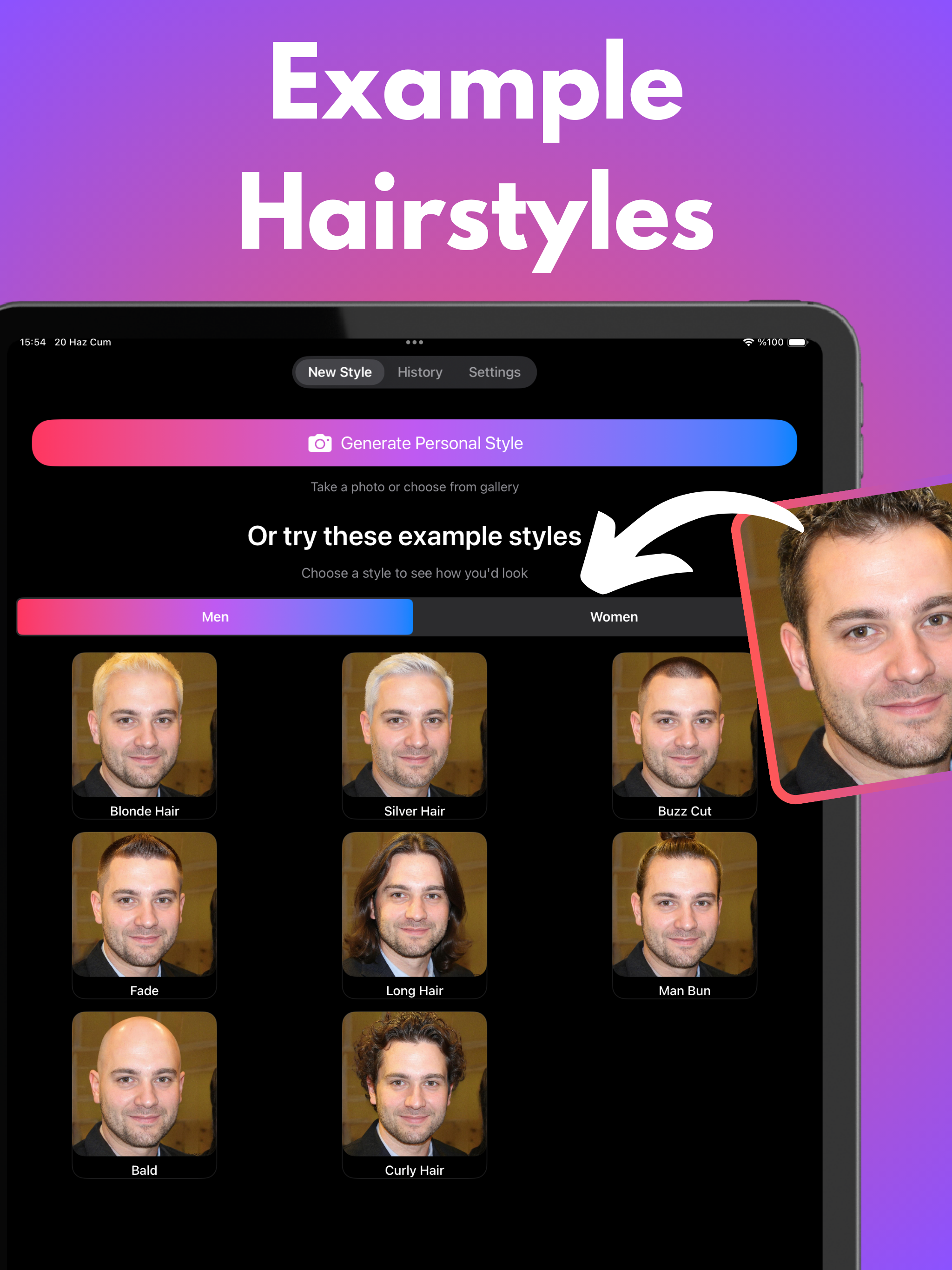 Hairstyle Try On - Haircut AI