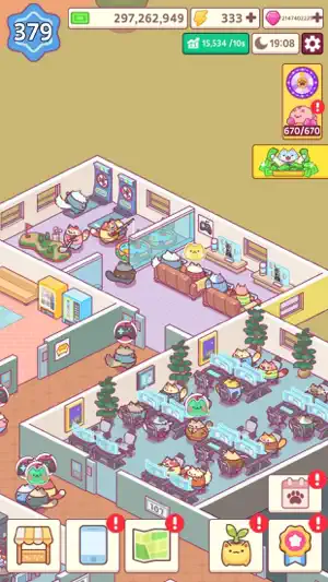 Office Cat: Idle Tycoon Games screenshot 4