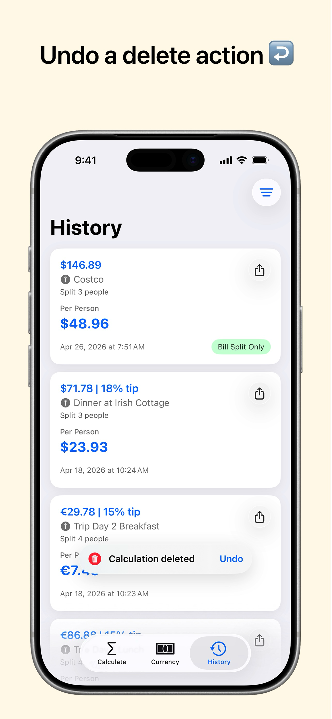 Tippy: Tip & Bill Calculator