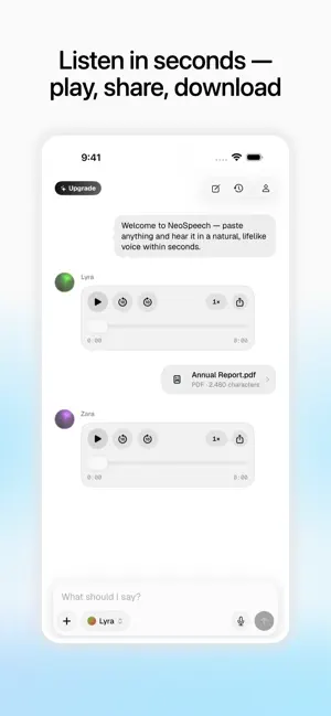 NeoSpeech - Text to Speech screenshot 3