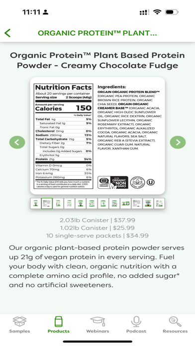 Orgain Healthcare Screenshot