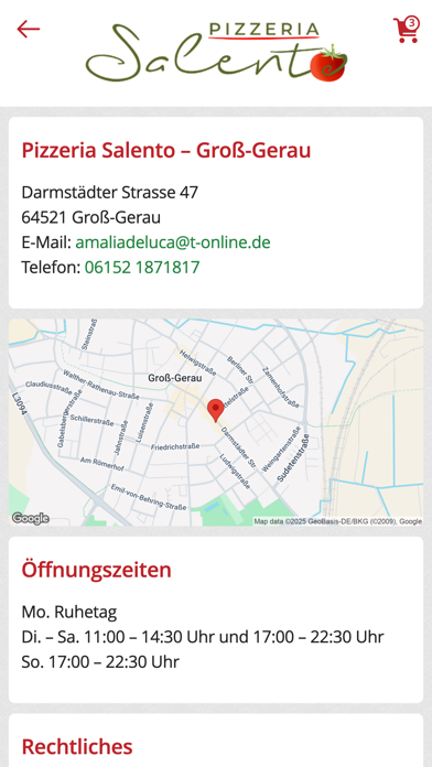 Pizzeria Salento Groß-Gerau Screenshot