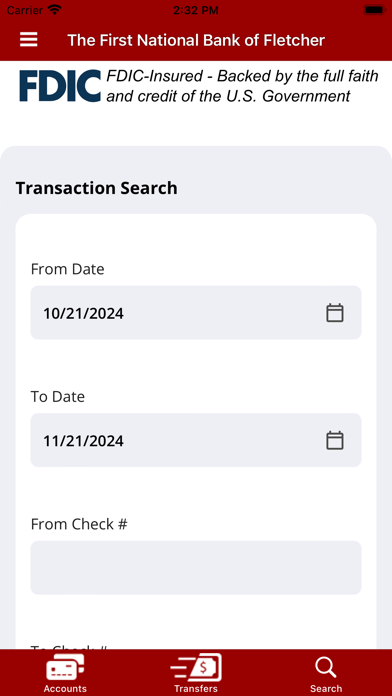 FNB Fletcher Mobile Banking Screenshot