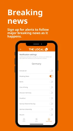 Captura de pantalla de The Local - News In English en iPhone 6