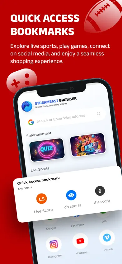 Streameast Browser screenshot 2