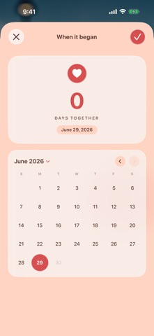 My Love: In Love Days Counter iPhone screenshot