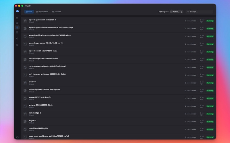 ClustrK8s screenshot