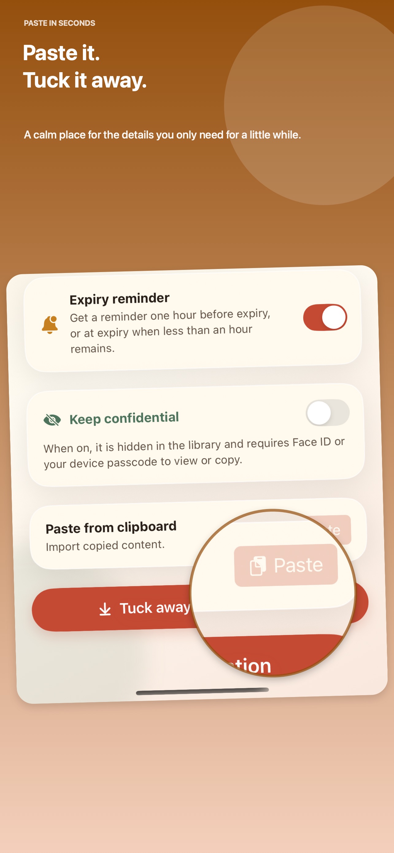 Screenshot 2 of Tucklet: Expiring Notes