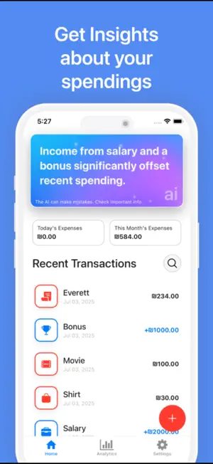 Expense Tracker: Insight.AI screenshot 2