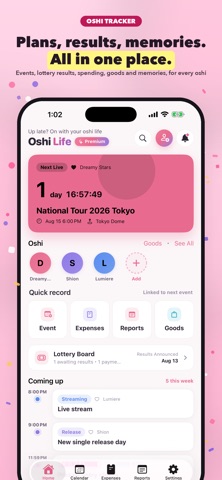 Oshi Life - Fan Planner Screenshot 1 of 8