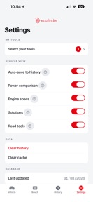 ECU Finder screenshot