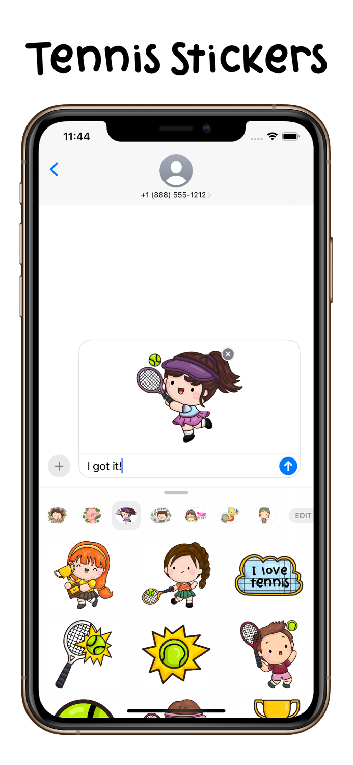 Cute Tennis Stickers