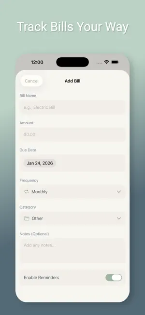 Due - Calm Bill Companion screenshot 4