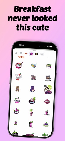 Açai Stickers screenshot