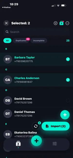 VCFCard – Organize Contacts screenshot 1