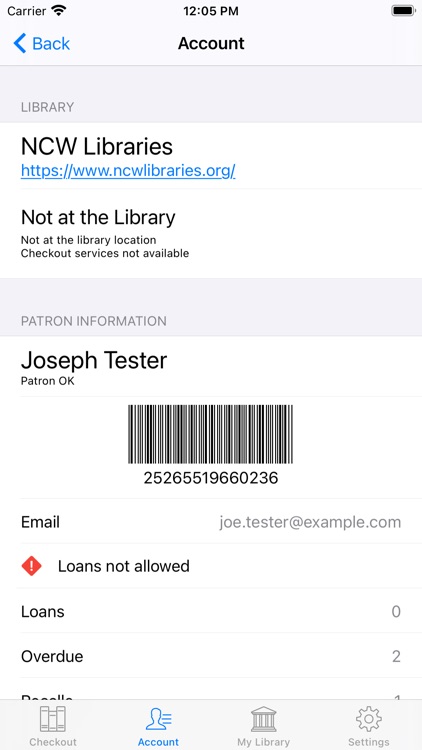 NCW Libraries Self-Check screenshot-3